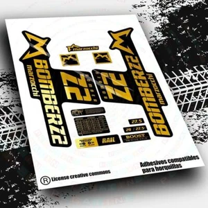 WP543 GABELAUFKLEBER MARZOCCHI BOMBER Z2 SET DECALS - Bild 1 von 19