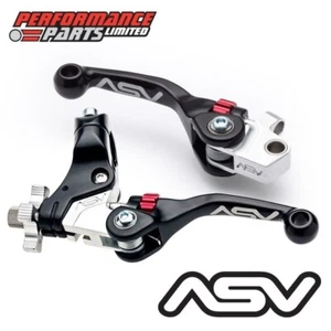 ASV Black F4 Short Front Brake + Clutch Lever + Std Perch for Yamaha YZ250 2012 - Picture 1 of 9