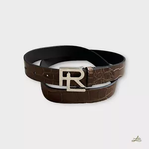 Ralph Lauren Purple Label Alligator Skin Belt Size 100 - Picture 1 of 18