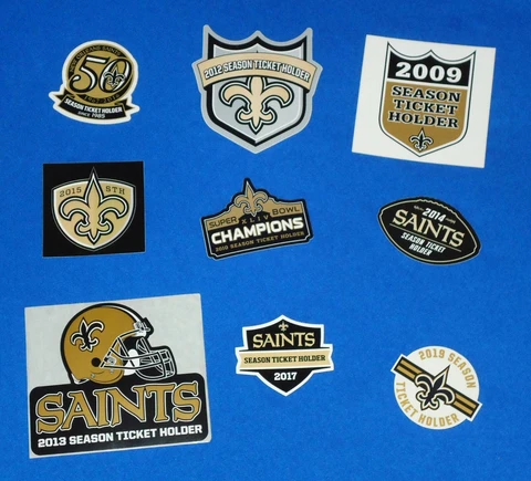 BRAND NEW FANTASTIC NEW ORLEANS SAINTS  SEASON TICKET HOLDER STICKER COLLECTIBLE Cover
