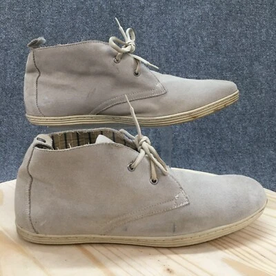Guess Boots Womens 11.5 Gmbarnes Ankle Chukka Comfort Gray Leather Lace Up — 第 1/4 张图片