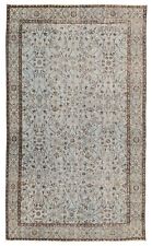 Vintage Hand-Knotted Area Rug 5'4" x 8'10" Traditional Wool Carpet