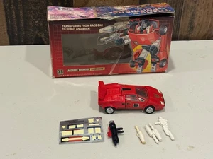 Transformers Original G1 1984 Autobot Car Sideswipe Near Complete In Box - Picture 1 of 5