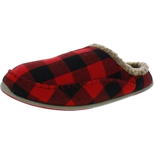 Deer Stags Mens Nordic Red Lined Mule Slippers Shoes 13 Medium (D) BHFO 5400 - Picture 1 of 4