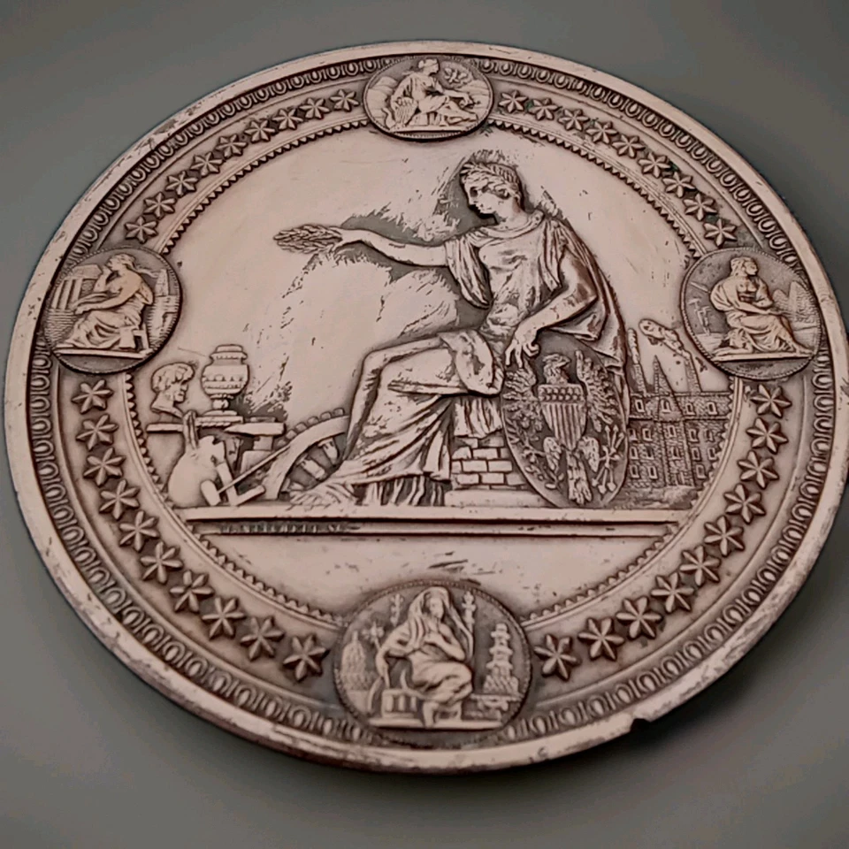 1876 EXPOSICIÓN INTERNACIONAL DE FILADELFIA PREMIO CENTENARIO MEDALLA ELECCIÓN SIN CIRCULAR Foto 1 de 4