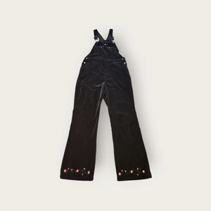 Cherokee Women's Black Overalls with Floral print Vintage Y2k - Picture 1 of 4
