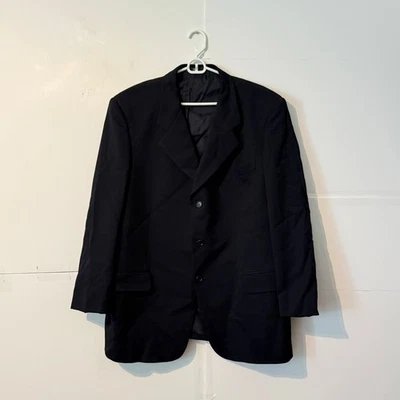 Chaqueta Blazer Deportiva Vintage Valentino Para Hombre Talla 56R Negra Lana Viscosa Foto 1 de 4