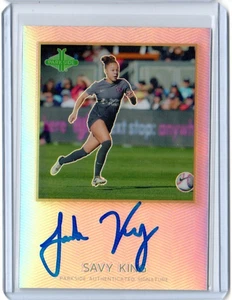 SAVY KING 2024 Parkside Pacific #PS-SK NWSL REFRACTOR AUTOGRAPH BAY FC AUTO - Bild 1 von 1