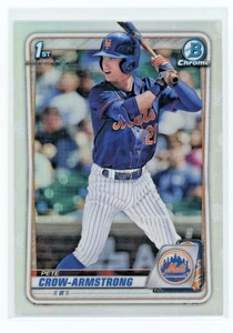 PETE CROW-ARMSTRONG 2020 BOWMAN DRAFT 1ST BOWMAN ROOKIE REFRACTOR #BD-72 METS - Picture 1 of 2