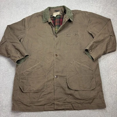 LL Bean Jacket Adult 2XL XXL Brown Hunting Canvas Barn Chore Corduroy Lined Men* - Image 1 of 4