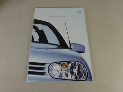 Depliant / Brochure VW Golf 4 / IV Cabrio - La Golf Cabriolet Stato 10/2000 - Immagine 1 di 3