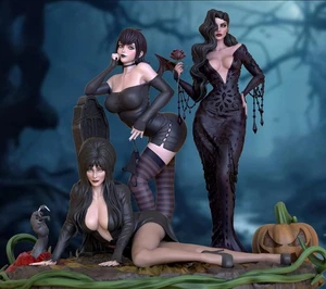 Mistress of Midnight Diorama (300mm)/Unpainted/Unassembled/GK/3D Print - Picture 1 of 4