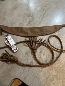 Soft Surroundings “Cinturón envolvente de cuero de cuerda de la colección Ada” - Imagen 1 de 5