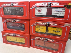 American Flyer S Gauge Box Freight ++ Train Car Lot (6) / All Are New In Boxes - Picture 1 of 9
