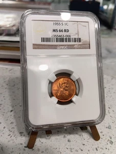 1955-S Penny Graded NGC MS66 RED - Picture 1 of 7