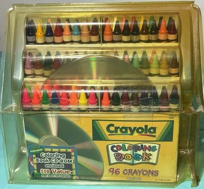 VTG Extremely Rare Crayola 96ct W/CD ROM - Image 1 of 4