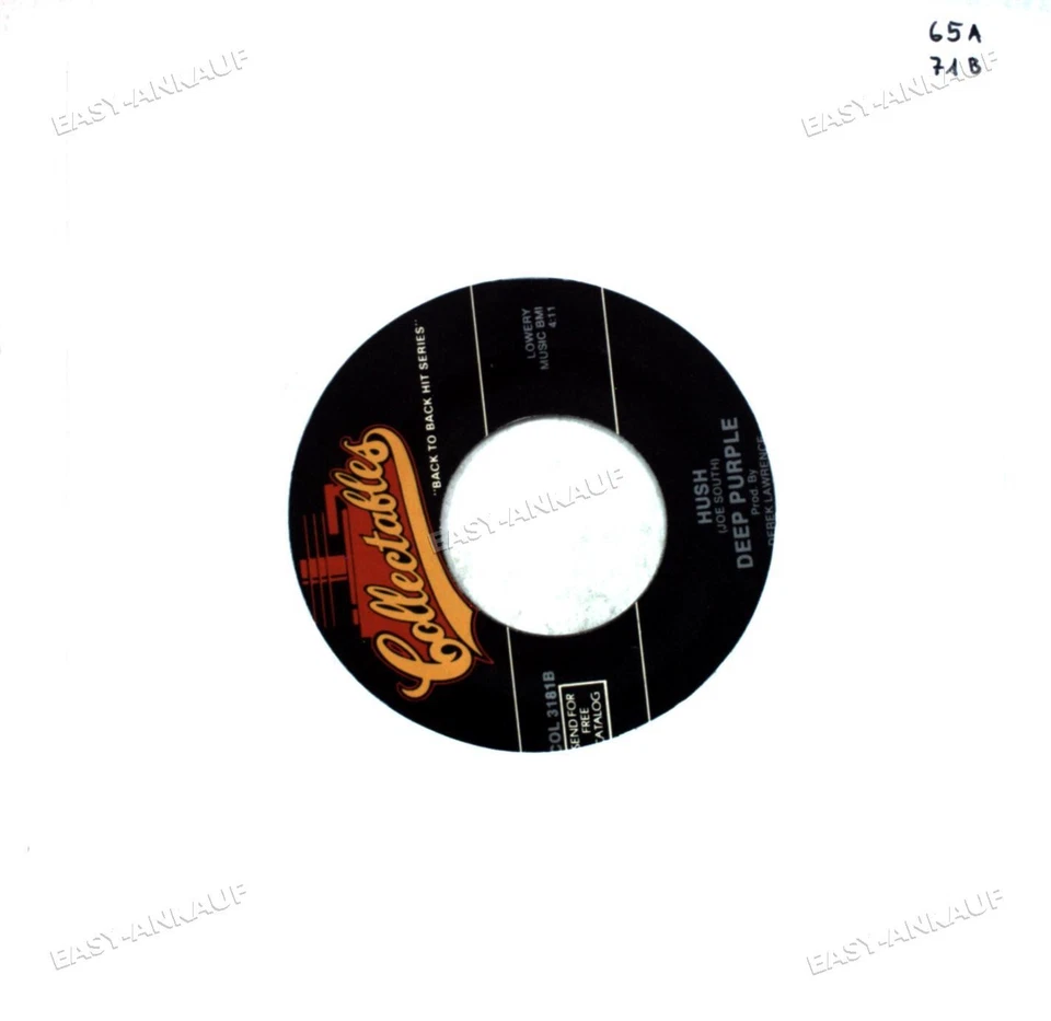 Yard Birds / Deep Purple - For Your Love / Hush 7" (VG+) ' - Image 1 of 1