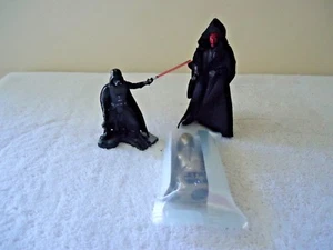Konvolut 3 Star Wars Artikel, 2, Figuren, 1, Müslischachtel Spielzeug, Darth Maul, Vader, C-3PO - Bild 1 von 8