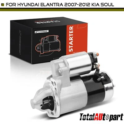 Starter Motor for Hyundai Tiburon 2007-2008 Kia Soul 2010-2011 1.2kW 12V CW 8T - Image 1 of 4