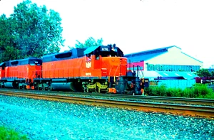 DUPLICATE SLIDE BESSEMER & LAKE ERIE SD-38 #876 ERIE, PA JULY 2, 1991 - Picture 1 of 1