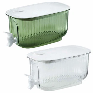 Beverage Dispenser 4L Water Container For Fridge Cold Kettle With Faucet - Picture 1 of 14