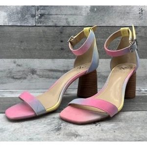 Vince Camuto US Size 8W Leather Two Piece Heeled Sandals Mejorla Pastel 0676 - Picture 1 of 15