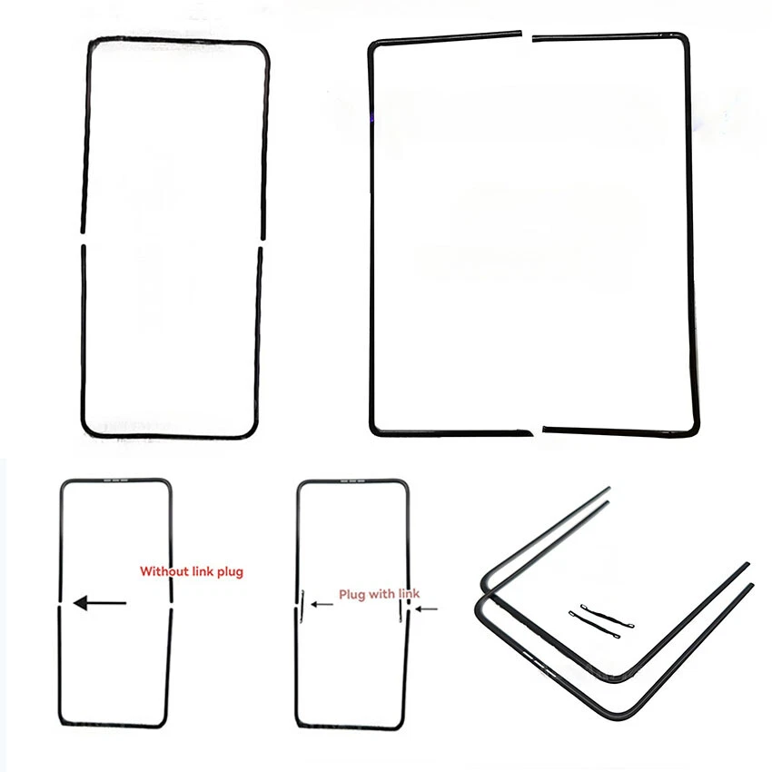 Pour Samsung Galaxy Z Fold 3 4 5 6 / Z Flip 3 4 5 6 LCD Cadre central de l'écran