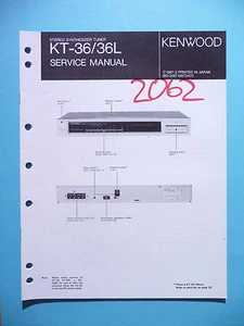 Service Manual-Anleitung für Kenwood KT-36 ,ORIGINAL - Imagen 1 de 1