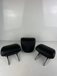 14-19 Infiniti Q50 S Rear Seat Headrest Set of 3 Black Leather OEM - Bild 1 von 5