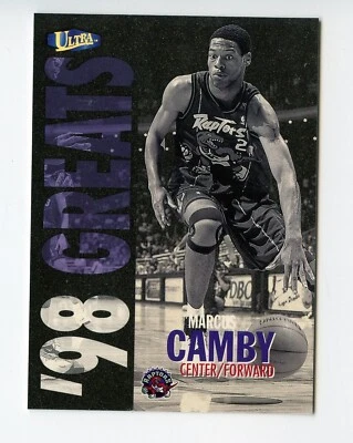 H124 MARCUS CAMBY 1997-98 FLEER ULTRA ERROR GOLD PLATINUM MEDALLION 253P RARE - Image 1 of 2