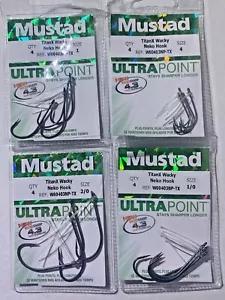 Mustad TitanX Titan X Weedless Neko Hook 5 sizes Choose From 4 2 1 1/0 2/0 - Picture 1 of 1