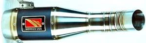 Competition Werkes SlipOn Exhaust Black Center 17+ Aprilia RSV4 Tuono WA1006-BC - Picture 1 of 1