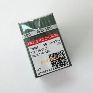 Aguja Groz-Beckert Uy 118 Gbs Fl X 118 para costura de punto de cadena de enclavamiento 100 piezas - Imagen 1 de 1