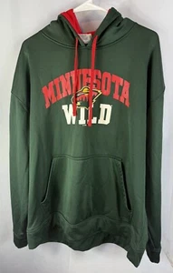 NHL Polyester Minnesota Wilds Green Hoodie Sweatshirt Sz XL - Picture 1 of 5