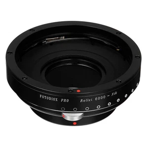 Fotodiox Pro Lens Adapter for Rollei 6000 Series Lenses to Nikon F-Mount Camera - Picture 1 of 7