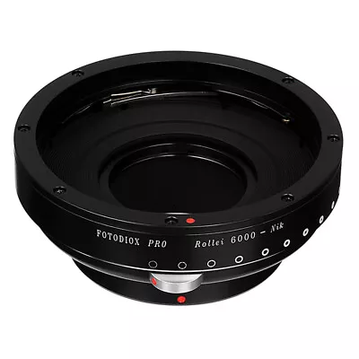 Fotodiox Pro Lens Adapter for Rollei 6000 Series Lenses to Nikon F-Mount Camera - Image 1 of 4