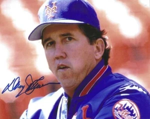 Autographed Signed DAVEY JOHNSON New York Mets  8x10 photo- COA - Picture 1 of 1