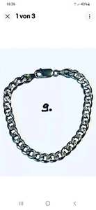 Panzerarmband Silber 925 -- 18 cm - Bild 1 von 6