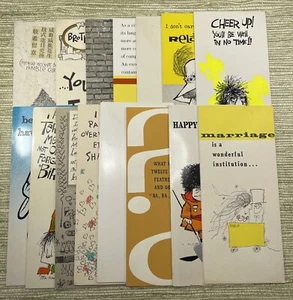 Greeting Cards Unused Humor Birthday Brother Hallmark Vintage Lot Of 15 #5 - Picture 1 of 24