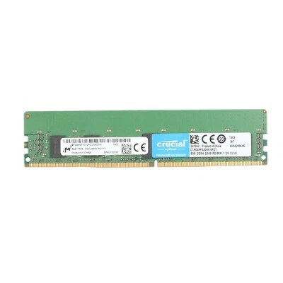 New Crucial 8GB DDR4 2666MHz PC4-21300 ECC Registered Server RDIMM Memory Ram - Image 1 of 2