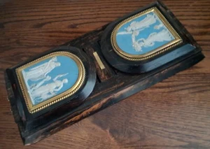 Beautiful Coromandel & Jasper Ware Self Closing Book Slide 1845-1862 - Picture 1 of 13