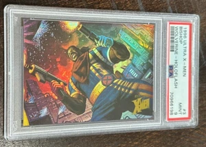 Bishop 1996 Fleer Ultra Wolverine Holoflash puzzle refractor X-Men Marvel PSA 9 - Picture 1 of 2