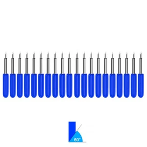 15Pcs HQ 60 Degree Roland GCC Cutting Plotter Vinyl Cutter Blades On Sale - Picture 1 of 9
