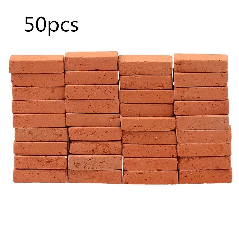50PC 1/16 Scale Dollhouse Miniature Sand Table Simulation Brick Building Scenery - Image 1 of 4