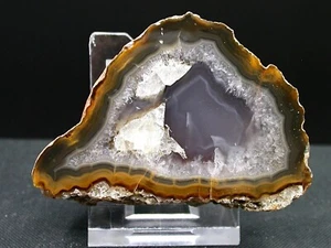 AGATE POLIE - BAUMHOLDER, RHÉNANIE - ALLEMAGNE - 7 x 4,8 cm - 117 g - Imagen 1 de 4