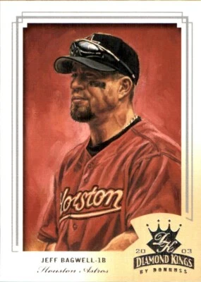 2003 Donruss DIAMOND KINGS #102 Jeff Bagwell HOUSTON ASTROS - Image 1 of 2
