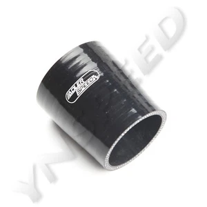 4Ply 3.25" To 3'' (83-76mm) Straight Pipe Reducer Silicone Coupler Hose Black - Picture 1 of 8