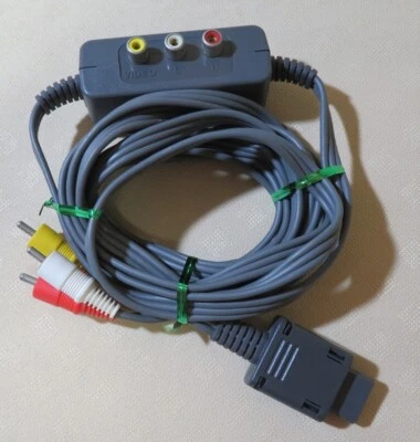 HORI stereo cable Nintendo rokuyon snes nes HN6-01 N64 tested Japan game /n64 jp - Image 1 of 4