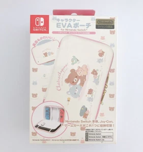 NUOVO! Custodia SAN-X EVA per Nintendo Switch Rilakkuma Chairoikoguma Friends - Foto 1 di 7