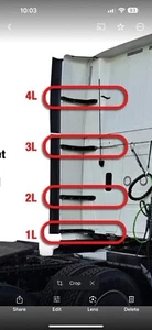 Left Side Driver Side Cab Extender Brackets International LT625 X4 Left Side Kit - Picture 1 of 5